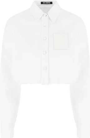 Raf Simons Oversized katoenen overhemd - Dames - Overhemden - Wit - M - Katoen - Overhemden