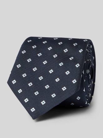 HUGO BOSS Krawatte aus Seiden-Mix in Dunkelblau, Gr&ouml;&szlig;e 1