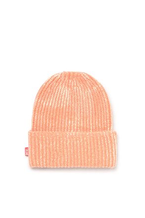 Diesel Beanie in brushed wool blend - Knit caps - Unisex - Orange