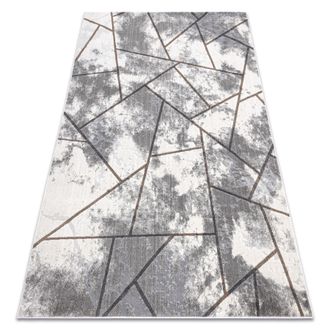 RugsX Rugsx - Alfombra Noble Moderna 1518 67 Vintage, Geom&eacute;trico - Structural Dos Niveles De Vell&oacute;n Crema / Gris Grey 180x270 Cm