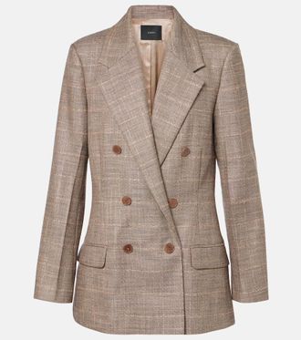 Joseph Castel checked wool-blend blazer