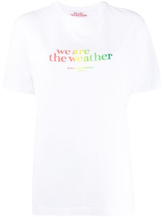 Stella McCartney We Are The Weather T-shirt - women - Cotton - 40 - White