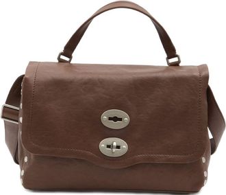 Zanellato Postina Tabacco Baby Leather Handbag
