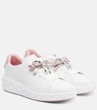 Jimmy Choo London Diamond Light Maxi leather sneakers