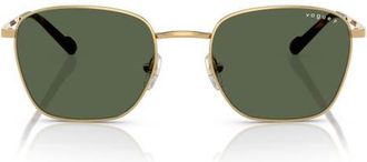 Vogue Eyewear 53mm Pillow Sunglasses in Gold at Nordstrom