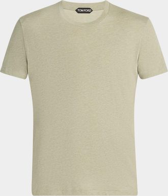 Tom Ford Mens Cotton Crewneck T-Shirt