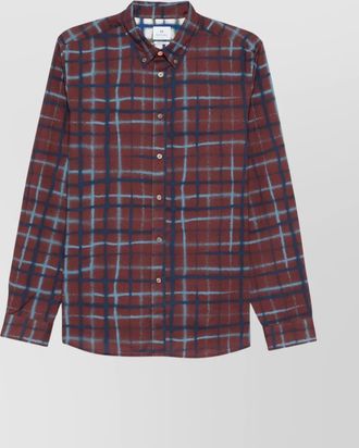 Paul Smith organic cotton check-pattern shirt