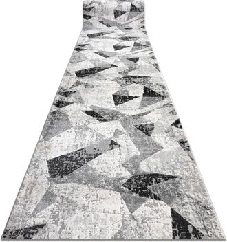 RugsX Rugsx - Alfombra De Pasillo Tuls 51211 Moderna, Geom&eacute;trico Antracita 100 Cm Grey 100x1000 Cm