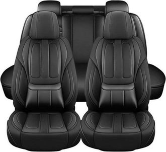 OEM Fundas Ajustables Para Asientos De Auto Delanteros Dobles Y Banco Trasero Negro