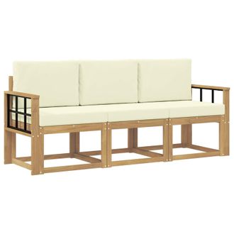 vidaXL Conjunto De Sof&aacute;s De Exterior 3 Pcs Vidaxl