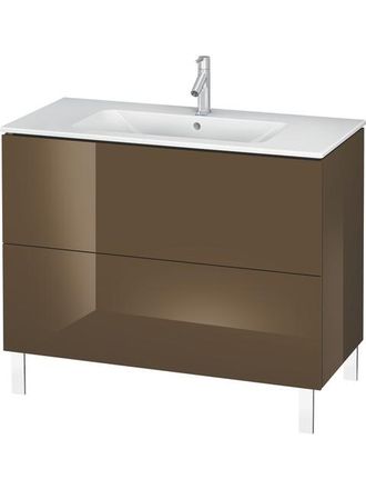 Duravit Duravit L-cube Vanity Unit Vertical, Anchura 1020mm, Profundidad 481mm, 2 Extra&iacute;bles, Adecuado Para M&iacute; Por Starck Art&iacute;culo 233610, Color: Marr&oacute;n Oliva