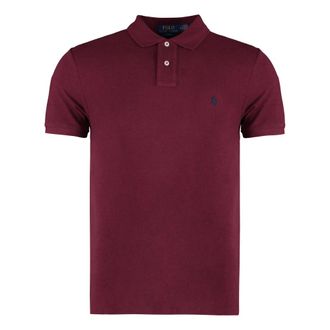 Polo Ralph Lauren Tops, Heren, Rood, XL, Katoen, Cotton Piqu&eacute; Polo Shirt Slim Fit