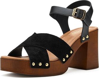 Seychelles Paloma 2 Womens Shoes Black Suede/Leather : 8.5 M, Leather/Suede