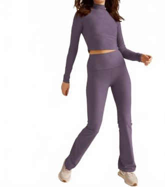 Beyond Yoga Heather Yoga Pant In Purple