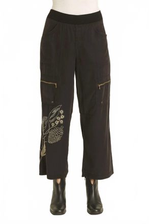 Xcvi Odran Slim Wide Leg Pant In Black