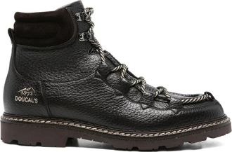 Doucal's Belvedere Enkelboot met Veters - Heren - Veterlaarzen - Bruin - 40 EU - Leer - Schoenen