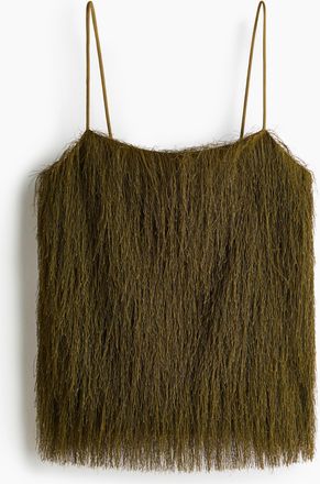 H&M Tr&auml;gertop mit Fransen - Green