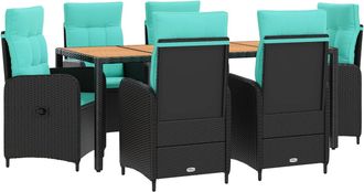 vidaXL Juego De Comedor Para Exteriores 7 Uds. Vidaxl