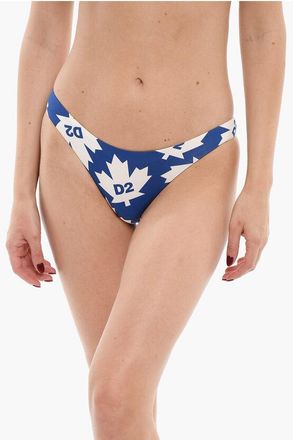 Dsquared2 Two-Tone Bikini Bottom with All-Over Logo size 44