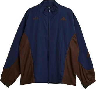 adidas Fitness, Heren, Blauw, M, Linnen, Z.n.e. Material Mix Full-Zip Tracktop