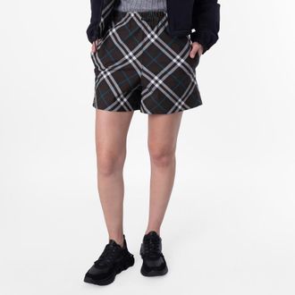 Burberry Checkered Drawcord Shorts, Brand Size 2 ( US Size 0 )