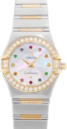 Omega Pre-owned Omega Constellation Quartz Diamond Mens Watch 1367.79.00