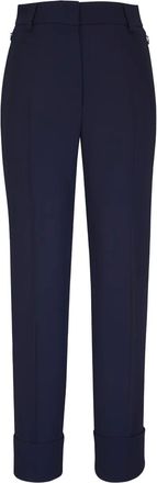 Akris Pantaloni con risvolto - Blu
