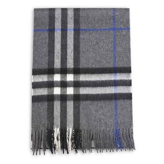 Burberry Bufanda de cachemira a cuadros - Accessories - Mujer - Gris - ONE SIZE