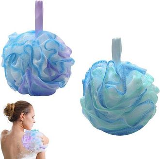 No Brand Juego De 2 Esponjas Para Ducha Y Ba&ntilde;o Para Una Exfoliaci&oacute;n Suave