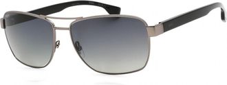 BOSS 1559/O/S Polarized R80/WJ Mens Sunglasses Silver Size 60