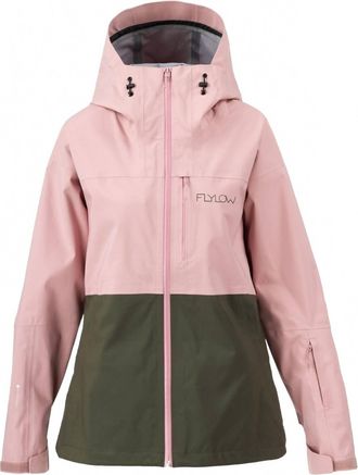 FlyLow Womens Lucy Ski Jacket In Dusty Iris/evergreen