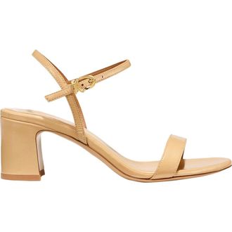 Margaux Eyewear The Cleo Sandal in Sand Crinkle-Gloss Nappa at Nordstrom, Size 38.5