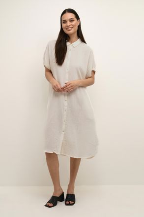 Culture Jurk Oversize fit Spring Gardenia white