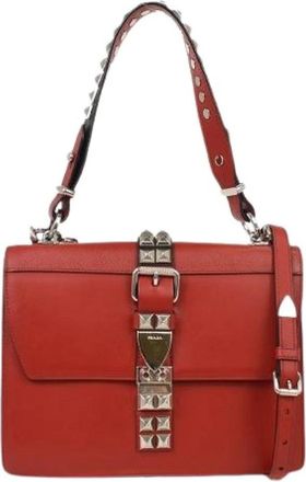 Prada Pre-owned Shoulder Bags, female, Red, Size: ONE SIZE Pre-owned Vintage Shoulder Bag