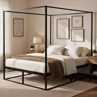 Clp Cama Con Dosel Batoni 140 X 200 Cm