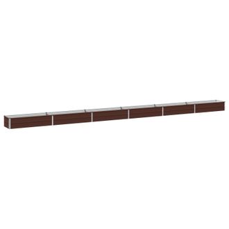 vidaXL Cama De Jard&iacute;n Elevada Marr&oacute;n 600 X 40 X 24 Cm Vidaxl
