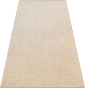 RugsX Moqueta Seduction Crema 34 Suave, Duradero, Dormitorio, Hotel Beige 100x200 Cm