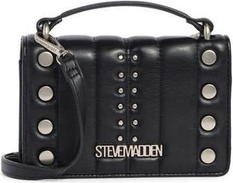 Steve Madden Studded Wallet on a Crossbody Strap in Black at Nordstrom Rack