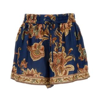 Zimmermann Short Shorts, female, Multicolor, Size: S Aster Relaxed Short