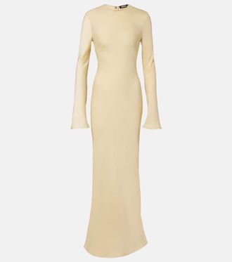 Rotate Vestido largo de sat&eacute;n