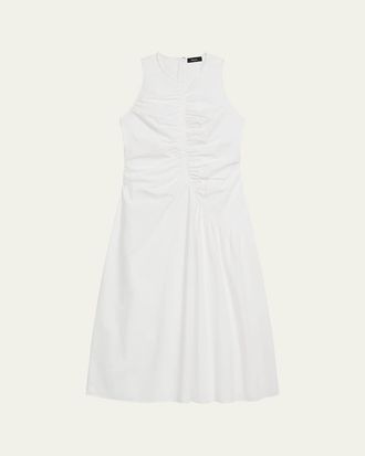 Theory Asymmetric Ruched Tank Dress