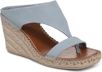 Franco Sarto Farren Espadrille Platform Wedge Sandal in Dusty Blue at Nordstrom, Size 10