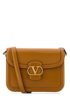 Valentino Garavani Brown Logo Crossbody Bag