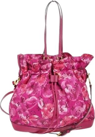 Louis Vuitton Pre-owned Bucket Bags, female, Pink, Size: ONE SIZE Pre-owned Nylon Bucket Bag