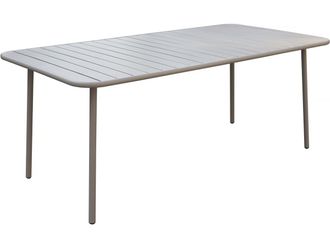 Habitat et Jardin Mesa De Jard&iacute;n Met&aacute;lica bilbao - 180 X 90 X 71 Cm - Color Topo