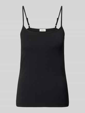s.Oliver Red Label Regular Fit Tr&auml;gertop aus Baumwoll-Mix in Black, Gr&ouml;&szlig;e 34