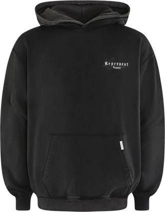 Represent England Legacy Hoodie - Heren - Hoodies - Zwart - M - Katoen - Hoodies & sweatvesten