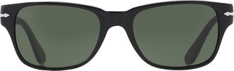 Persol Green Rectangular Unisex Sunglasses PO3288S 95/31 55
