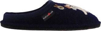 Haflinger Womens Fido Slippers In Navy