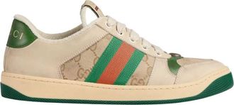 Gucci Green Heel Screener Sneakers, Brand Size 38.5 ( US Size 8.5 )